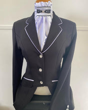 HHD Stretch Dressage Jacket Coat White Contrast