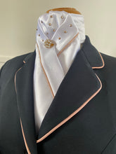 HHD Show Riding Dressage Stretch Jacket Coat Navy Blue or Black with Rose Gold Contrast