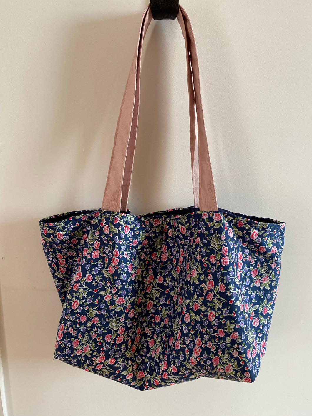 Handmade Floral Shopping Tote Bag
