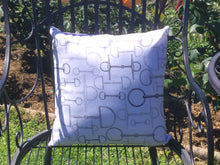 White & Grey Horse Bit Cushion