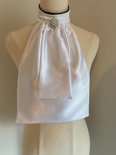 HHD ‘Chloe’ White Satin Dressage Euro Stock Tie - Other Colours Available