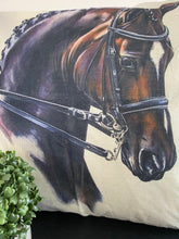 Bay Plaited Show Horse Cushion