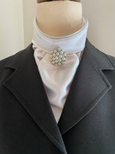 HHD ‘Chloe’ White Satin Dressage Euro Stock Tie - Other Colours Available